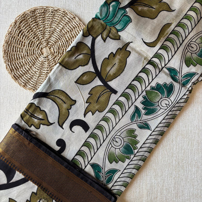 Kalamkari Chennur Silk - Green