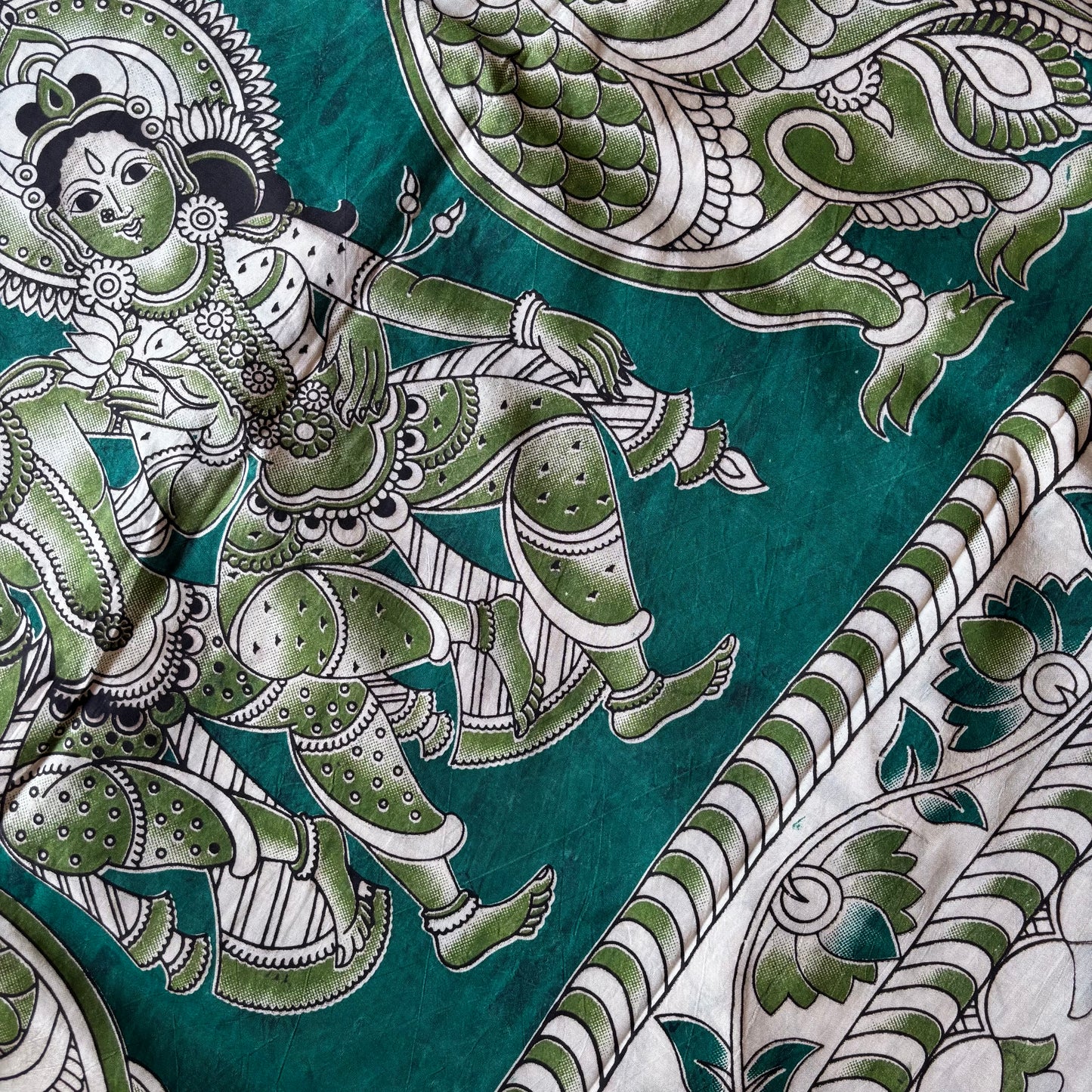Kalamkari Chennur Silk - Green