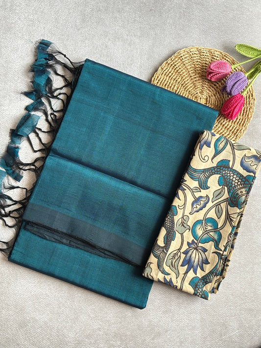 Mangalagiri Silk Cotton - Teal