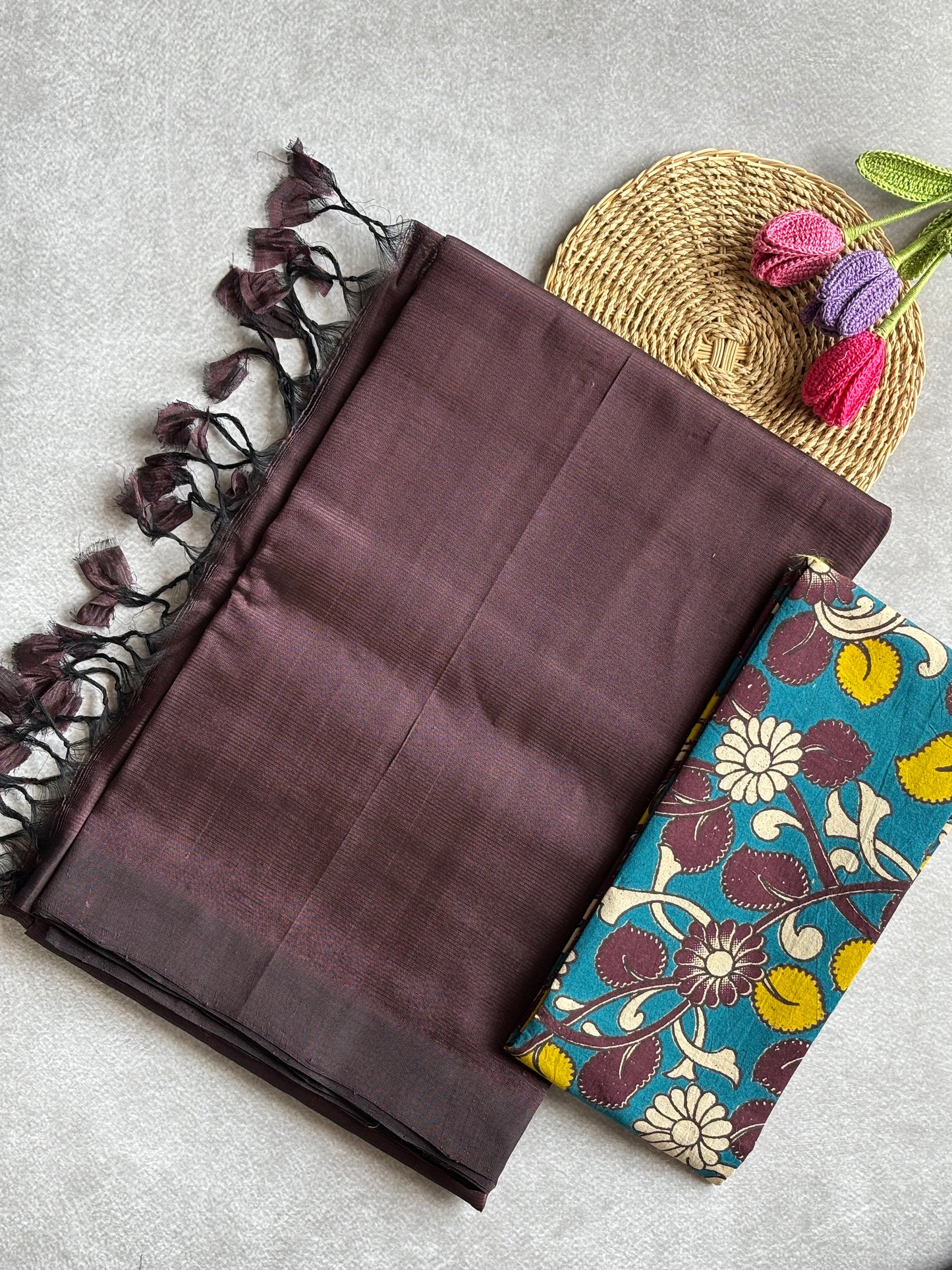 Mangalagiri Silk Cotton - Brown