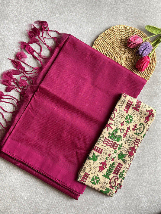 Mangalagiri Silk Cotton - Pink