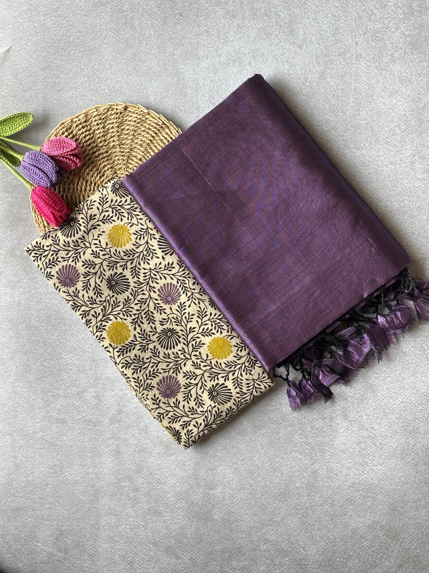 Mangalagiri Silk Cotton - Purple