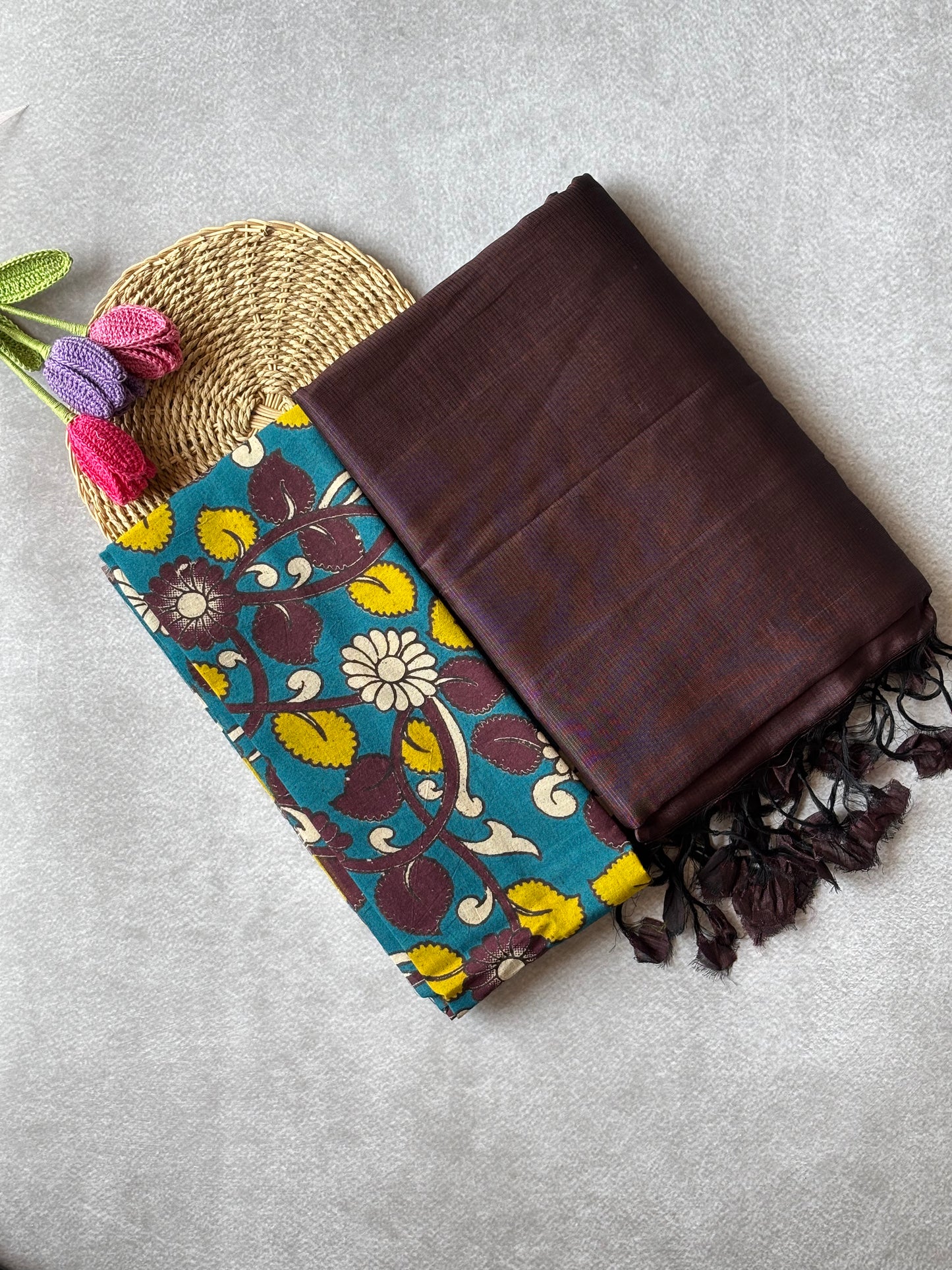 Mangalagiri Silk Cotton - Brown