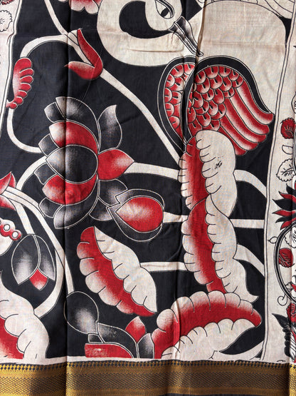 Kalamkari Chennur Silk - Red